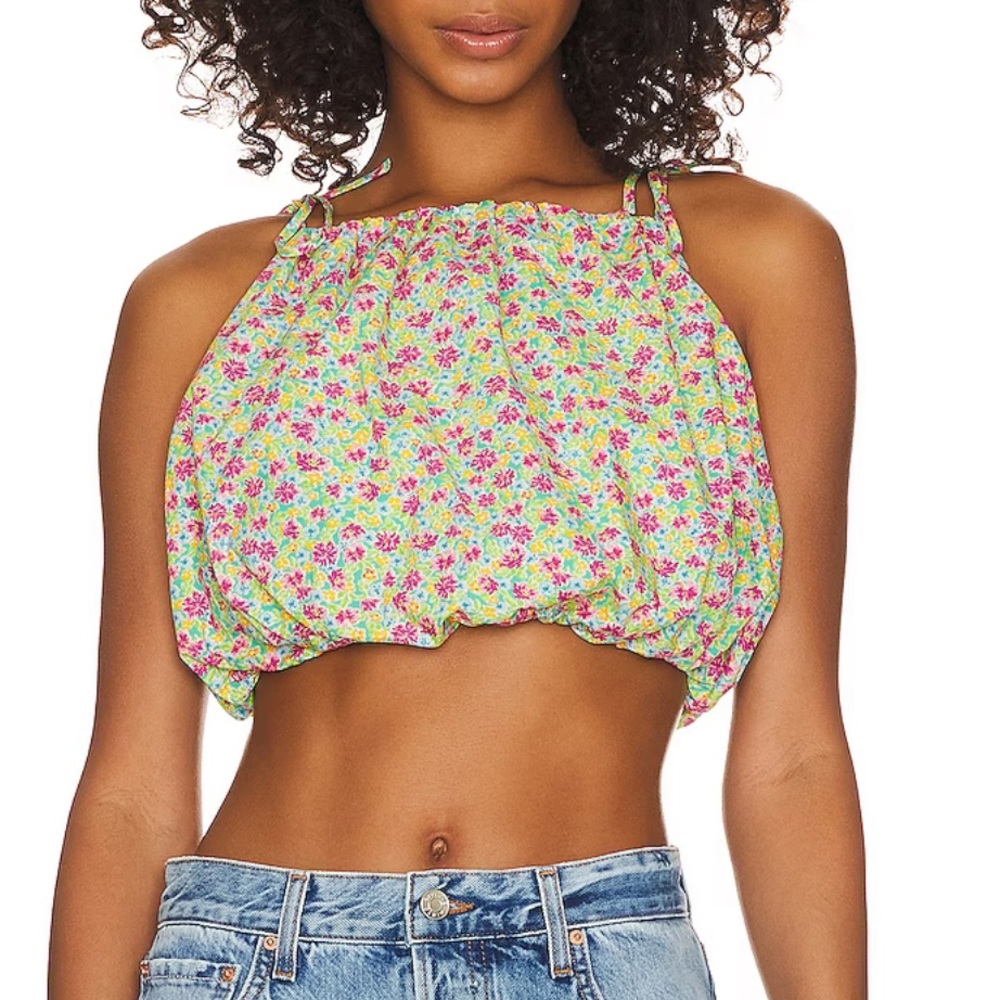 Lovers and Friends Kian Crop Top Floral Size XS